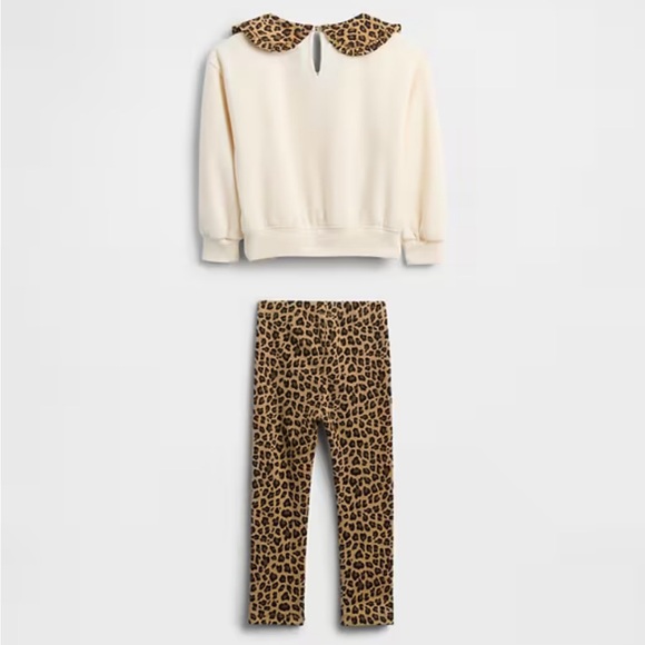 Gap VintageSoft Leopard Sweatshirt & Leggings Set - Picture 4 of 9